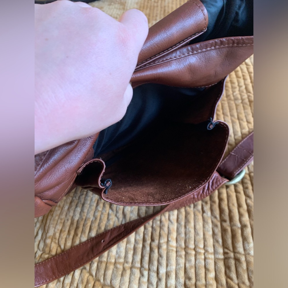 vtg 90s HOBO International Messenger Organizer - Picture 7 of 14